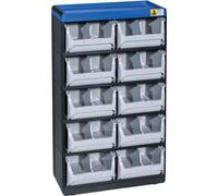 Allit VarioPlus Kleinteilemagazin schwarz 30,0 x 16,5 x 52,5 cm