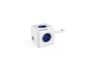 Allocacoc 2402BL/FREUPC Intérieur 4AC Outlet(s) 1.5m Bleu, Blanc multiprise - Multiprises (Intérieur, 1,5 m, 4 Sortie(s) CA, Type