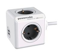 Allocacoc Powercube Extended Usb (Gris Trolley, 3 M)