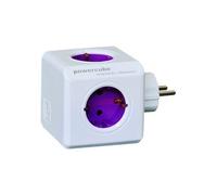 Allocacoc PowerCube ReWirable USB - Unité de distribution secteur - CA 100-250 V - connecteurs de sortie : 4 - violet orchidée