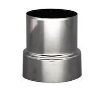 ALLOKFINE Réducteur De Tuyau De Poêle en Acier Inoxydable, Connecteur De Tube 80mm-70mm, Adaptateur De Revêtement De Conduit De Cheminée 1 Pièce