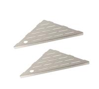 alloneslife 1/2 étagère d ' Angle de en Acier Inoxydable de 10 Pouces avec Trou de Lame, Organisateur de Salle de Bain Non percé, Installation Simple pour planificateur de Robuste