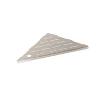 alloneslife 1/2 étagère d ' Angle de en Acier Inoxydable de 10 Pouces avec Trou de Lame, Organisateur de Salle de Bain Non percé, Installation Simple pour planificateur de Robuste