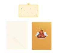 alloneslife Carte de voeux d ' anniversaire 3D avec enveloppe | Conception d ' affichage en papier cartonné fantaisie amusante, taille pliée de 5, 1 x 7, 1 pouces, ensemble de