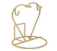 alloneslife de rangement pour assiettes en forme, Gold | Organisation efficace de la cuisine avec base stable pour un usage domestique décoratif et une cuisine