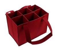 alloneslife De vin pour 6 Bouteilles avec Base antidérapante pour Un | Base antidérapante et séparateurs rembourrés pour un transport facile et sûr, utilisation quotidienne, fêtes