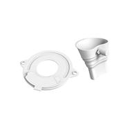 alloneslife Ensemble d ' Outils de Cuisson ergonomiques avec Bol à mesurer antiéclaboussures intégré et Couvercle d ' Entonnoir en Silicone antidérapant pour Distributeur de Farine