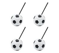 alloneslife Gobelets en plastique de 450ml, 4 pièces, Design de football, | Tasse à boule décorative pour regarder des matchs, des pique-niques et, adaptée et