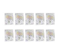 alloneslife Note de message papier pour carte de vœux, Bouquet | Présentoir de bouquets 3D avec façade décorative pour ajouter des vœux, paquet de 10