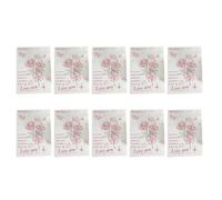alloneslife Note de message papier pour carte de vœux, Rose | Présentoir de bouquets 3D avec façade décorative pour ajouter des vœux, paquet de 10
