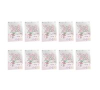 alloneslife Note de message papier pour carte de vœux, Tulip1 | Présentoir de bouquets 3D avec façade décorative pour ajouter des vœux, paquet de 10