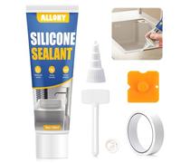 ALLONY Joint Silicone Transparent, 150ML Joint Cuisine, Salle de Bain, Silicone Alimentaire, Mastic silicone, joint Cuisine pour Salle de Bain, Douche, cuisine, Verre, Joint Carrelage