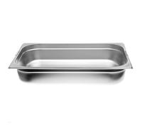Allpax Récipient GN 1/1 en acier inoxydable - Hauteur : 100 mm - Avec poignées - Récipient gastronorme résistant à la chaleur et à la nourriture - Pour égoutter ou comme insert de cuisson dans le
