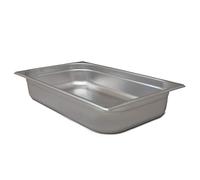 Allpax Récipient GN 1/1 en acier inoxydable - Hauteur 100 mm - Récipient Gastronorm résistant aux aliments et à la chaleur, pour égoutter ou comme insert de cuisson dans le chafing dish