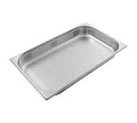 Allpax Récipient GN 1/1 en acier inoxydable - Hauteur 65 mm - Avec perforation - Récipient alimentaire résistant à la chaleur - À égoutter ou comme insert de cuisson dans le réchaud perforé