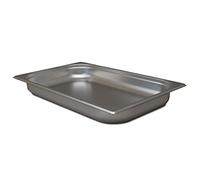 Allpax Récipient GN 1/1 en acier inoxydable - Hauteur 65 mm - Récipient gastronormique de qualité alimentaire et résistant à la chaleur, à égoutter ou comme insert de cuisson dans le réchaud