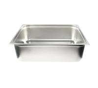 Allpax Récipient GN 2/1 en acier inoxydable - Hauteur : 200 mm - Récipient gastronorme résistant à la chaleur et à la nourriture - Pour égoutter ou comme insert de cuisson dans le réchaud