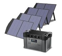 ALLPOWERS-Centrale électrique portable S2000, générateur solaire 2000W avec panneaux solaires pliables 100W inclus pour le camping en plein air S2000 with 1X100W