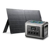 ALLPOWERS R1500 générateur solaire 1152Wh avec panneaux solaire de 100W | batterie LiFeP04, 2 x Chargement rapide sans fil 15W, fonction UPS, Entrée maximale de 1500W, camping, jardin