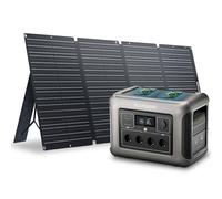 ALLPOWERS R1500 générateur solaire 1152Wh avec panneaux solaire de 200W | IP66 étanche,batterie LiFeP04, 2 x Chargement rapide sans fil 15W, Énergie solaire MPPT pour camping, extérieur