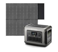 ALLPOWERS R1500 générateur solaire 1152Wh avec panneaux solaire de 600W | batterie LiFeP04, 2 x Chargement rapide sans fil 15W, 4 prises CA 2500W, Énergie solaire MPPT pour camping, extérieur
