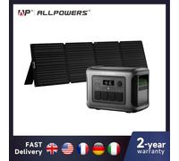 ALLPOWERS R1500 LITE centrale électrique Portable avec panneau solaire 100W 200W 1056Wh batterie LiFePO4 générateur solaire pour camping-car extérieur 1600W with 100W