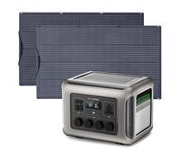 ALLPOWERS R2500 V2 générateur électrique portable 1920Wh panneau solaire | 2 x panneau solaire flexible 200W IP68 étanche, batterie LiFeP04, générateur solaire pour camping-car, jardin, toit