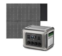 ALLPOWERS R2500 V2 Station électrique portable 1920Wh avec contrôleur MPPT, batterie LiFeP04, générateur solaire avec panneau monocristallin de 600W inclus, Chargement rapide, camping, balcon, jardin