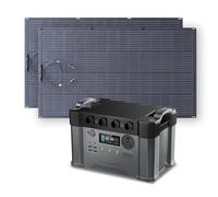 ALLPOWERS S2000Pro Station électrique portable 1451Wh avec panneau solaire | générateur solaire avec 2 x panneau solaire flexible 200W IP68 étanche, 4 prises CA 2400W, camping-car, balcon, jardin