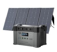 ALLPOWERS S2000Pro Station électrique portable 1451Wh avec panneaux solaire pliables de 400W, générateur solaire avec contrôleur MPPT, 1 heure pour charger à 80%, 4 prises CA 2400W,camping-car, balcon