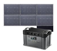 ALLPOWERS S2000Pro Station électrique portable 1451Wh avec panneaux solaire pliables de 600W, générateur solaire avec contrôleur MPPT, Chargement rapide, 4 prises CA 2400W,camping-car, balcon