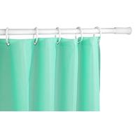 Allstar Barre de douche télescopique blanc 110 - 185 cm - Tringle pour rideau de douche , Aluminium, 110-185 cm, Blanc