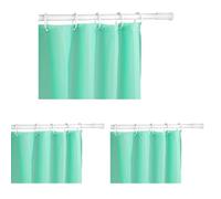 Allstar Barre de douche télescopique blanc 70-120 cm - Tringle pour rideau de douche, Aluminium, 70-120 cm, Blanc (Lot de 3)