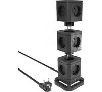 Allteq ALTQ-PT-140, 2 m, intérieur, plastique, noir, 13 sorties CA, 230 V