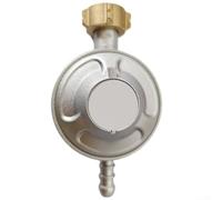 Allthingstore Régulateur de pression de gaz de camping EN16129 - Réducteur basse pression 37 mbar pour la France, la Belgique et la Nouvelle-Calédonie - Adaptateur de sécurité en métal pour cuisine