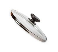 Alluflon Glass Lid 22 Cm Couvercle Rond Noir Et Transparent Noir