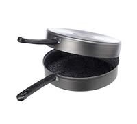 Alluflon Tradizione Italia Doppelpfanne Hoch, Doppel Pfanne, Bratpfanne, Aluminium, Ø 28 cm, 0018024228