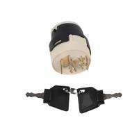 allumage Moteur bouton Interrupteur d'allumage 9 broches avec 2 clés 701/80184 50988 858/04674 701/45500 pour tracteur JCB JCB200, interrupteur de démarrage et