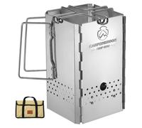 Allume-charbon pliable en acier inoxydable pour barbecue