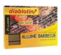 Allume-feu - DIABLOTIN - Diablotin - Bois compressé - Paraffine - Lot de 24