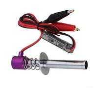Allume-feu électrique 6-24 V en métal avec allumage automatique, adapté pour les voitures RC 1/10 et 1/8, compatible avec 94122 94188, tension d'entrée 6-24 V, sortie 1,20-1,25 V (violet)