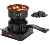 Allume-feu électrique au charbon, 500 W, avec câble long et poignée de transport, idéal pour une utilisation à la maison et en camping