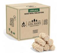 Allume-feu laine de bois - 500 pièces - Naturel et écologique - Pour poêle et barbecue