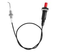 Allumeur piézoélectrique avec allumage par étincelle, bouton poussoir en métal propane fileté, électrode gril, allume-feu de rechange pour cheminée à gaz, four, chauffage, barbecue, torche, cuisine