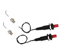 Allumeurs pour gril à gaz/grill, allumeur piézo-électrique à bouton-poussoir avec fil de bougie d'allumage fileté Lot de 2