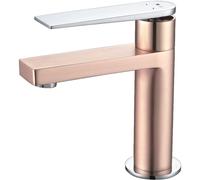 Allure mitigeur lavabo bas or rose et chromé Essebagno
