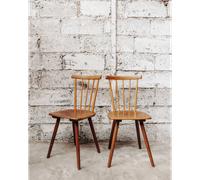 Alma, la paire de chaises en bois n°344