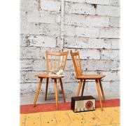 Alma, la paire de chaises en bois n°734