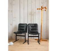 Alma, la paire de chaises en cuir n°1116