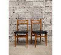 Alma, la paire de chaises en skaï n°1722